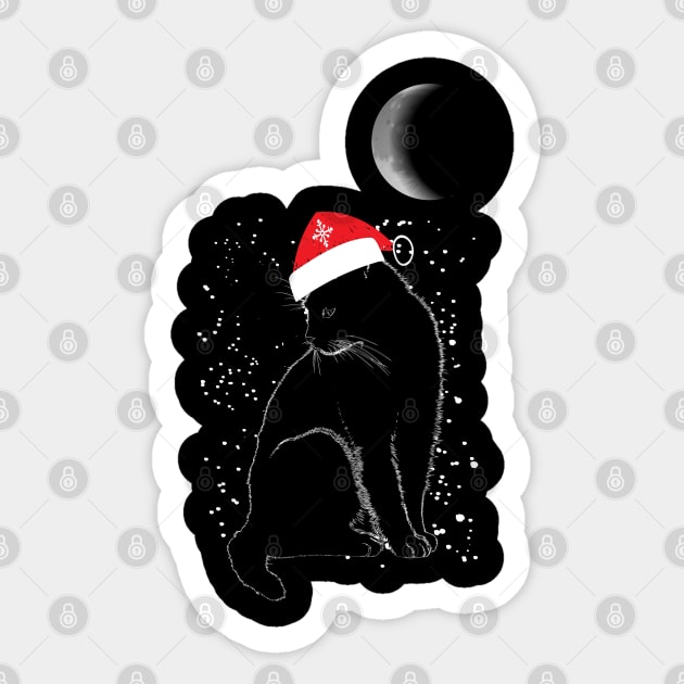 Christmas is Meow Cat Gift Sticker by UranusArts